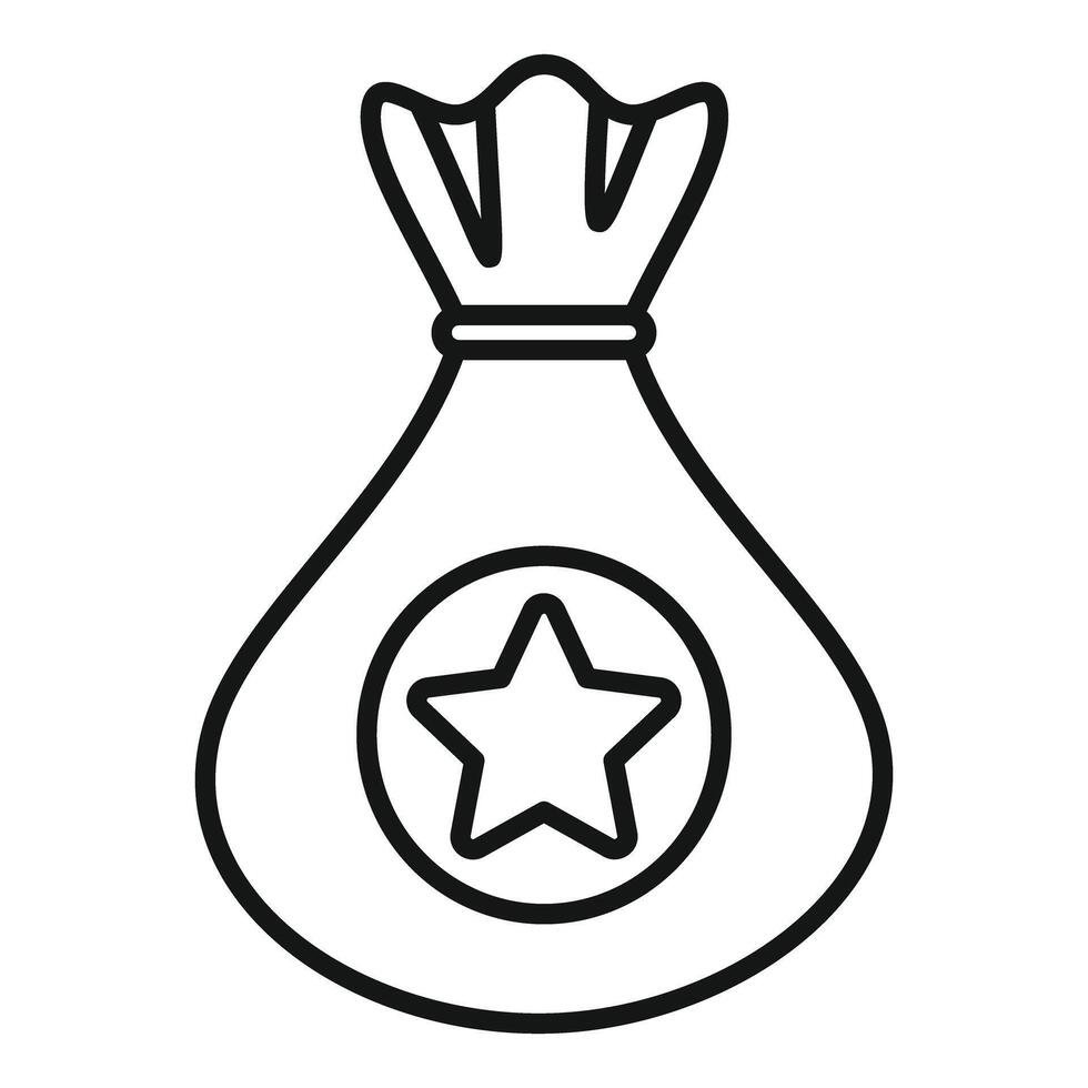 Money bag with star symbolising excellent investment strategy vector