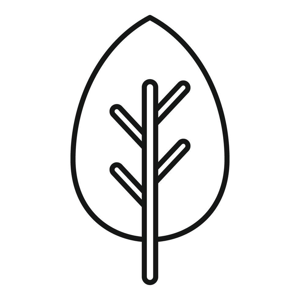 Eco leaf with branches growing inside symbolizing nature vector