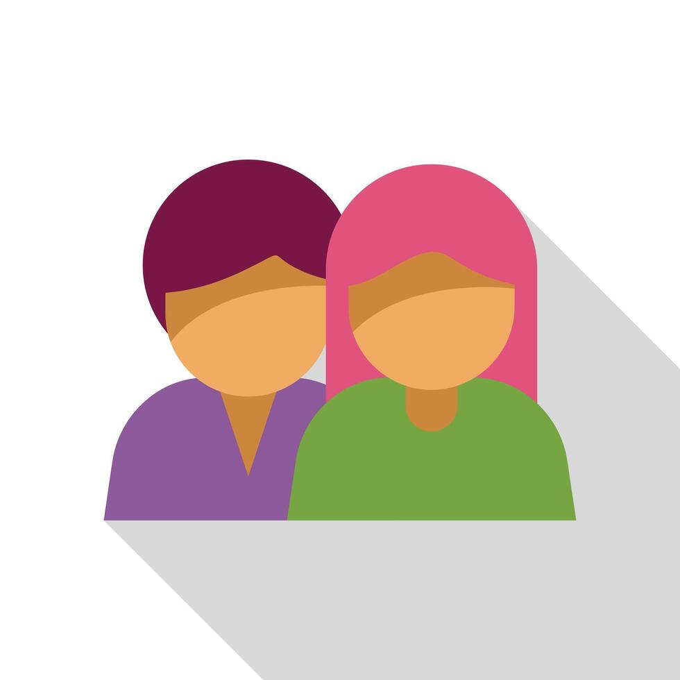Young couple representing intercultural or interracial relationship vector