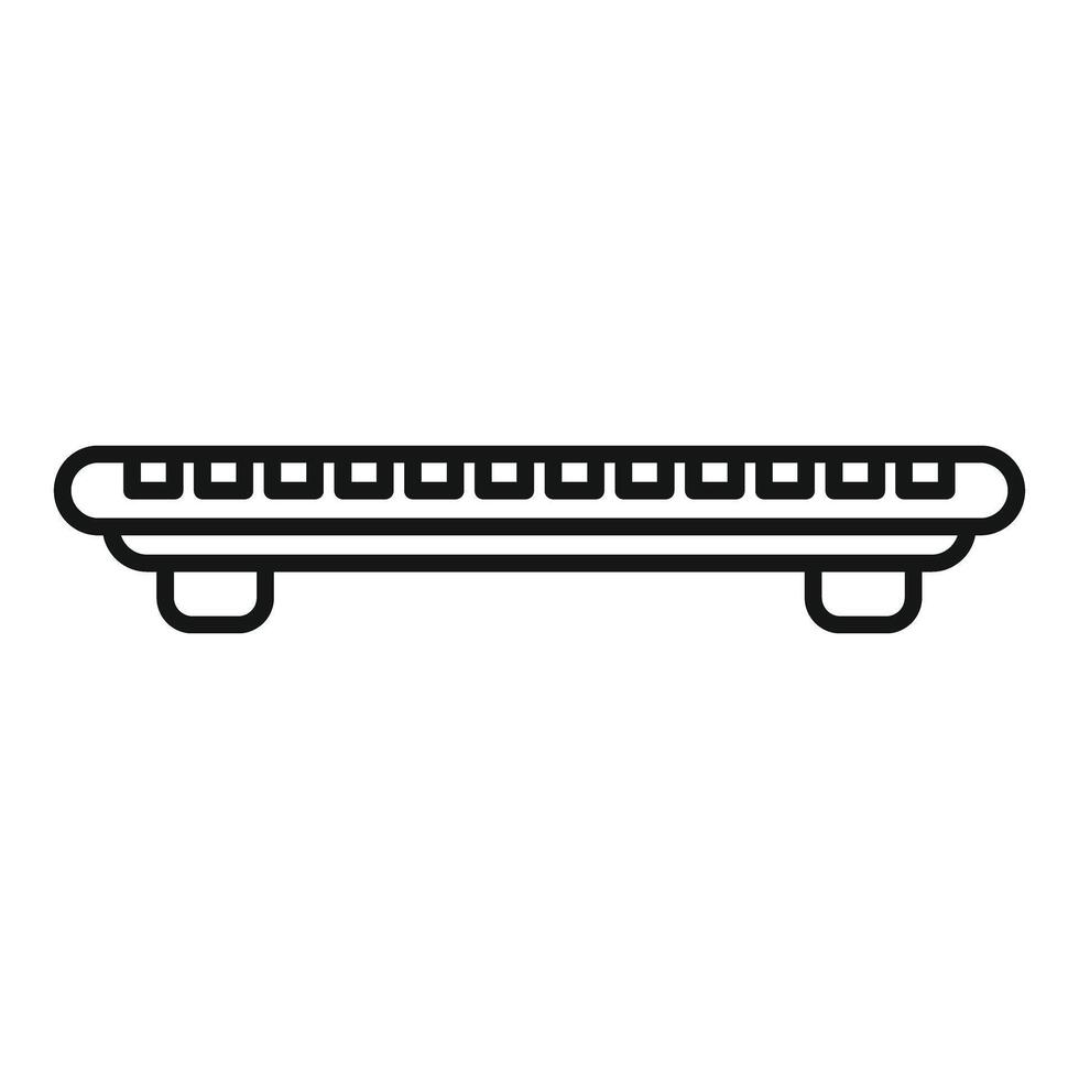 Balance board showing fitness and exercise routine vector
