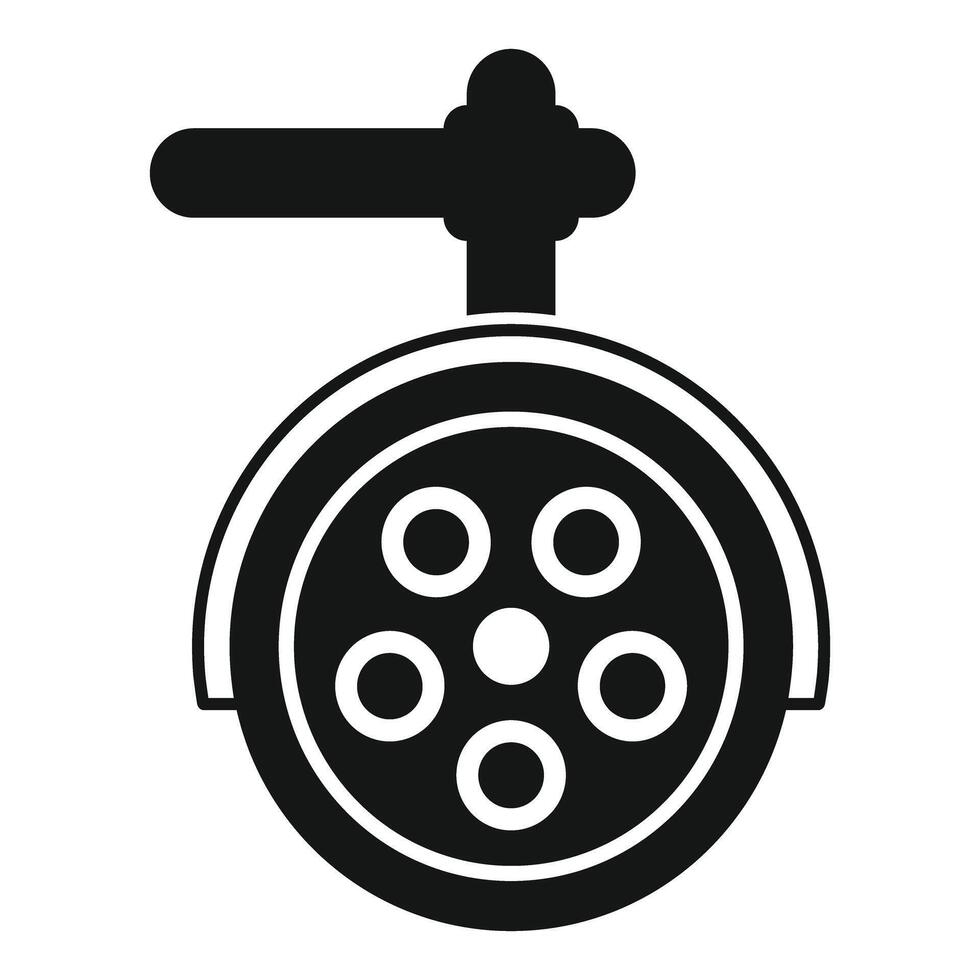 Surveillance camera protecting public safety with advanced technology vector