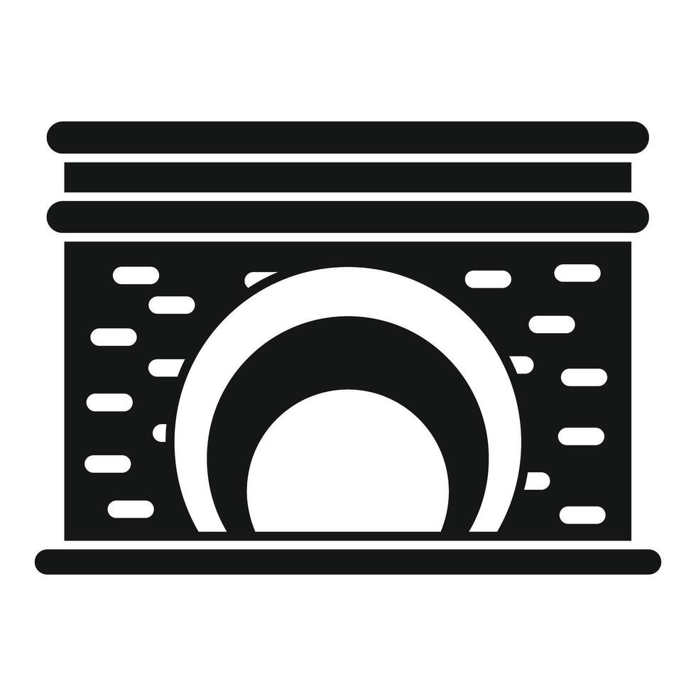Highway tunnel cutting through mountain road infrastructure vector