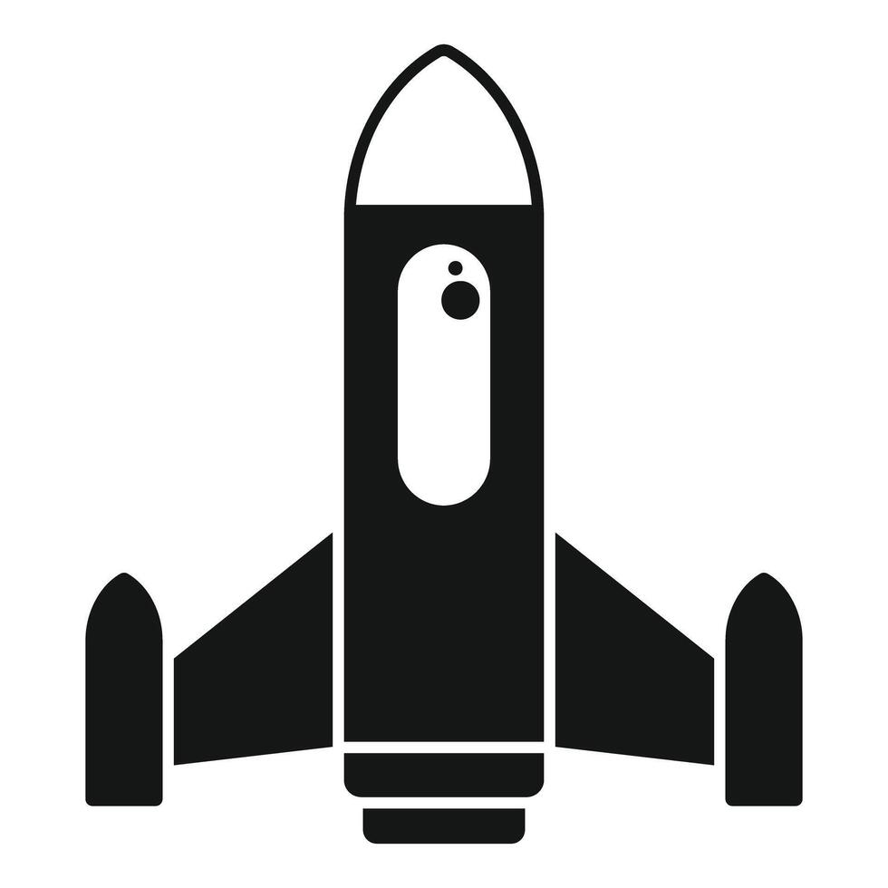 Space rocket launching, exploring the universe vector