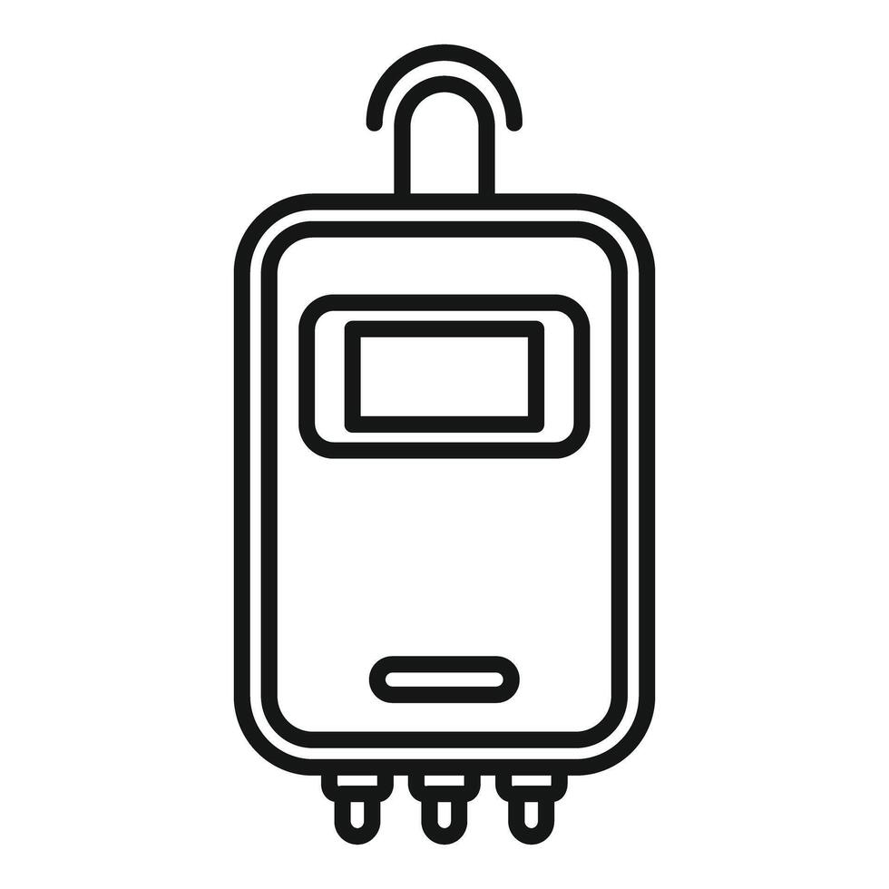 Electronic device for aquariums measuring and controlling water parameters vector