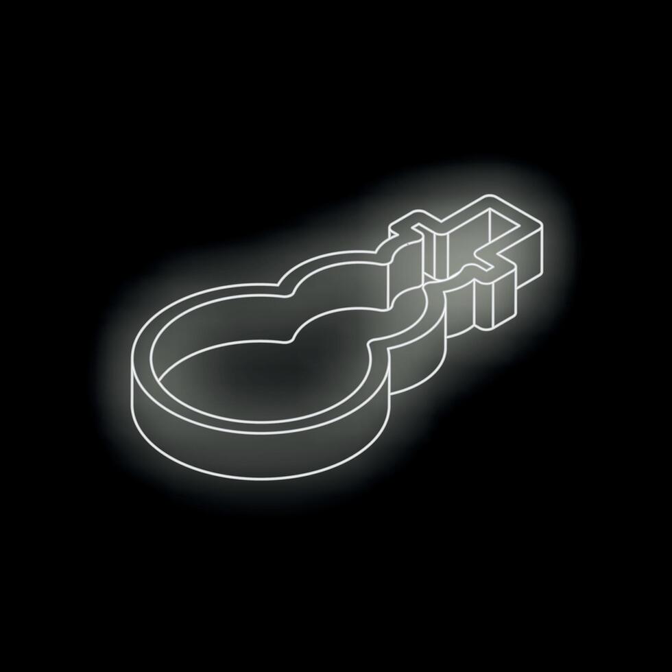 Modern minimalist swimming pool project with diving board on black background vector