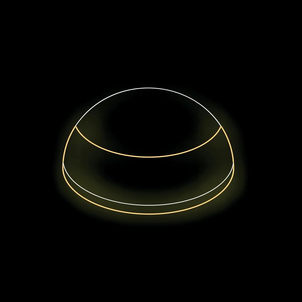 Neon icon of a smart speaker assistant glowing on black background vector