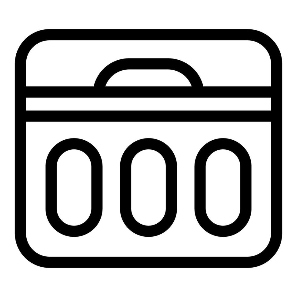 Contactless credit card showing three zeros on screen vector