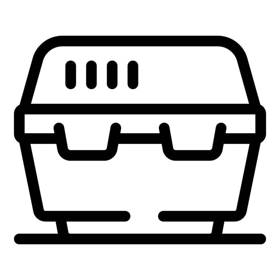 Lunch box keeping food fresh and ready to eat vector