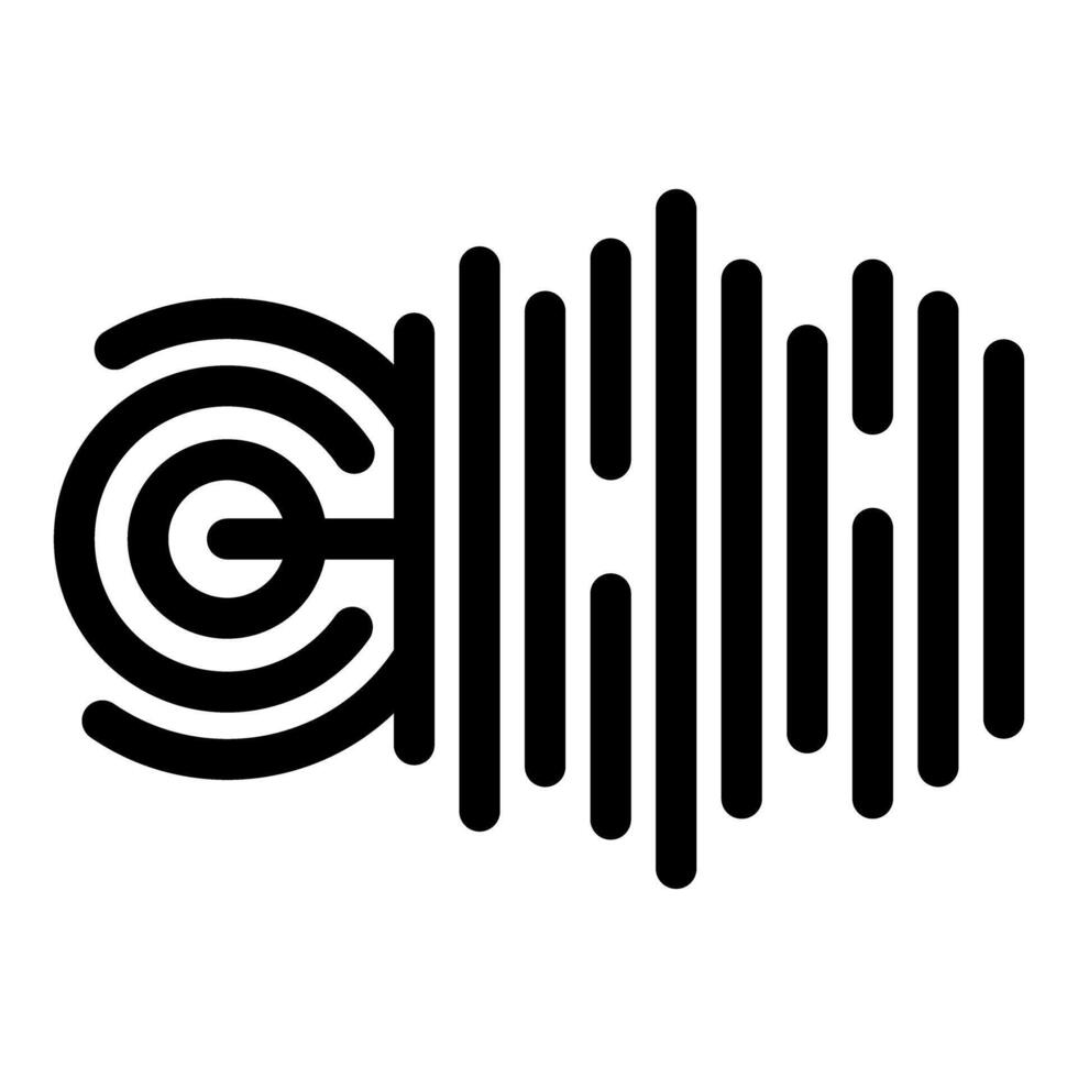 Copyright protection and audio content, safeguarding intellectual property in music industry vector