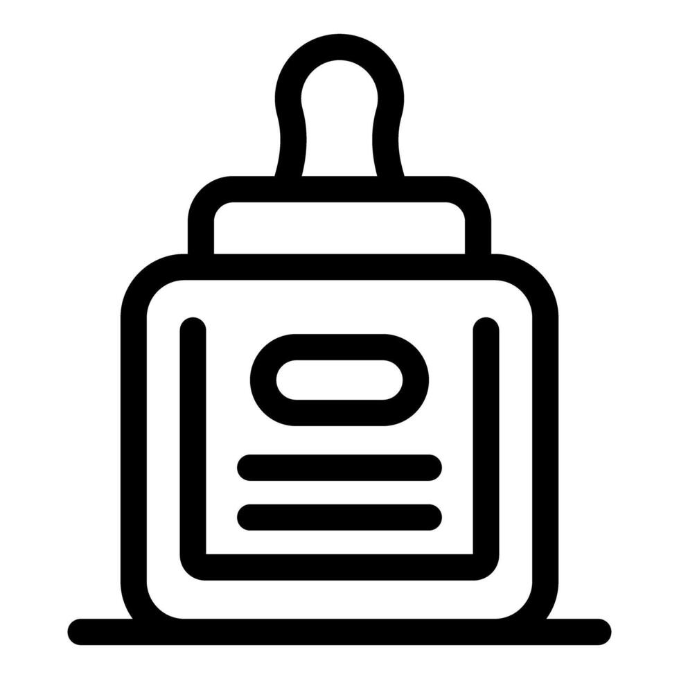 Baby bottle icon representing feeding and infant care vector