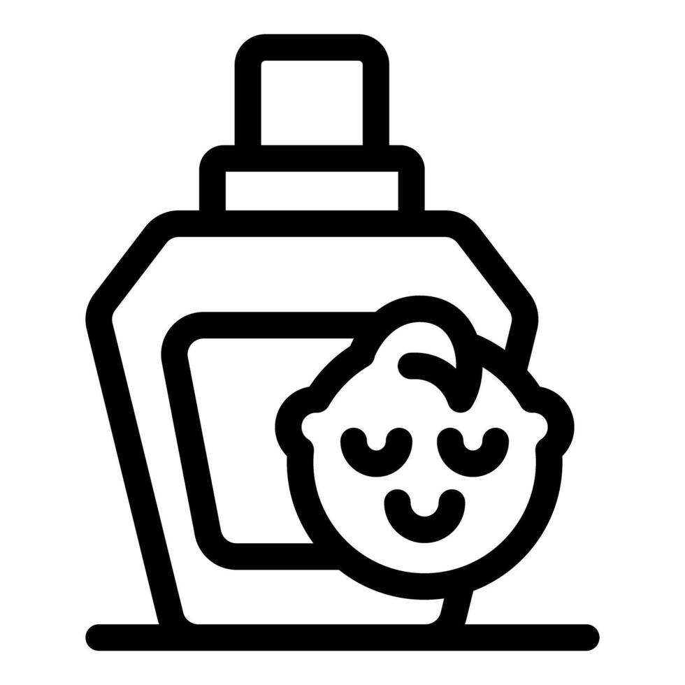 Baby shampoo bottle promoting gentle care and hygiene for infants vector