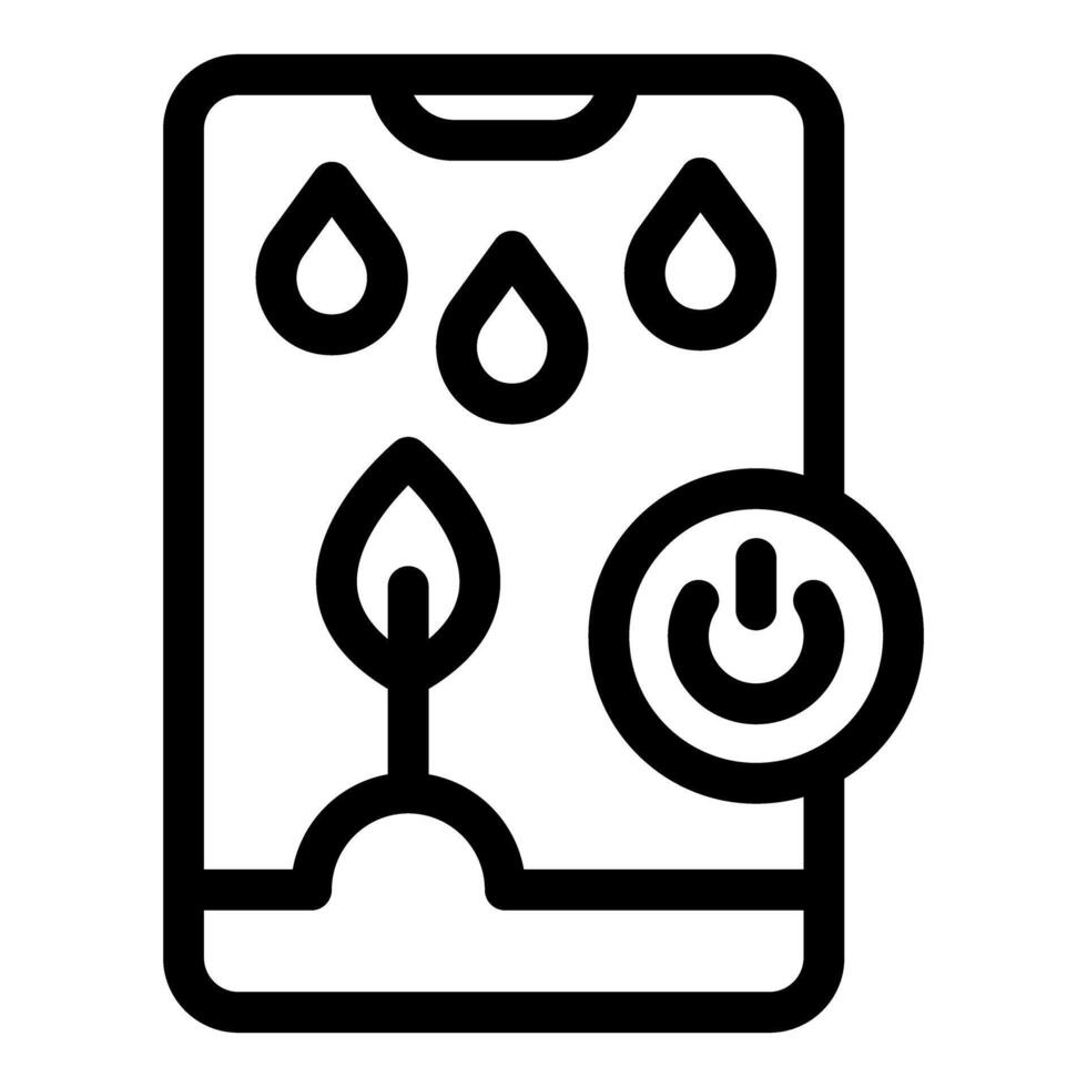 Eco friendly smartphone saving energy and water resources vector
