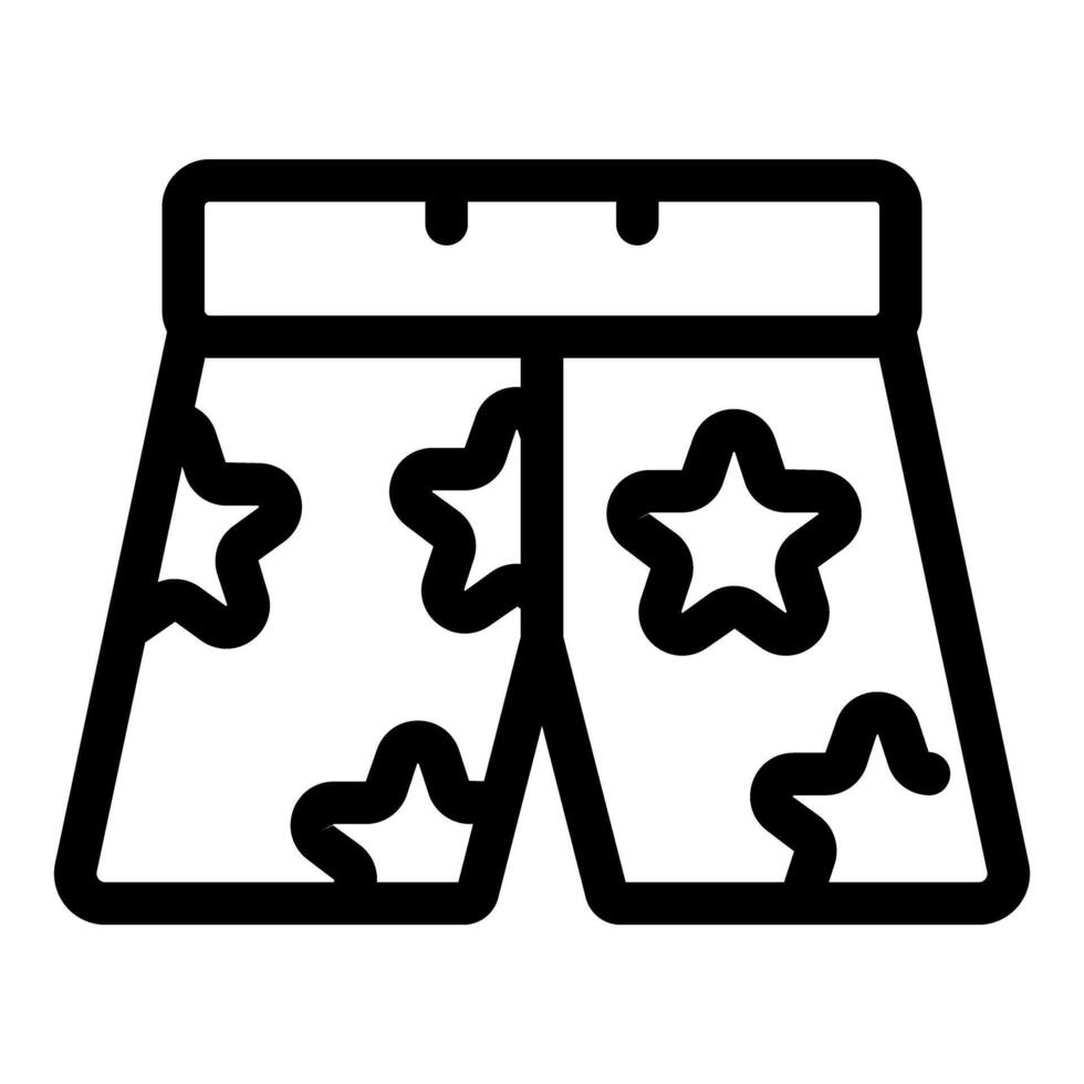 Boxer shorts with star pattern showing comfort and style vector