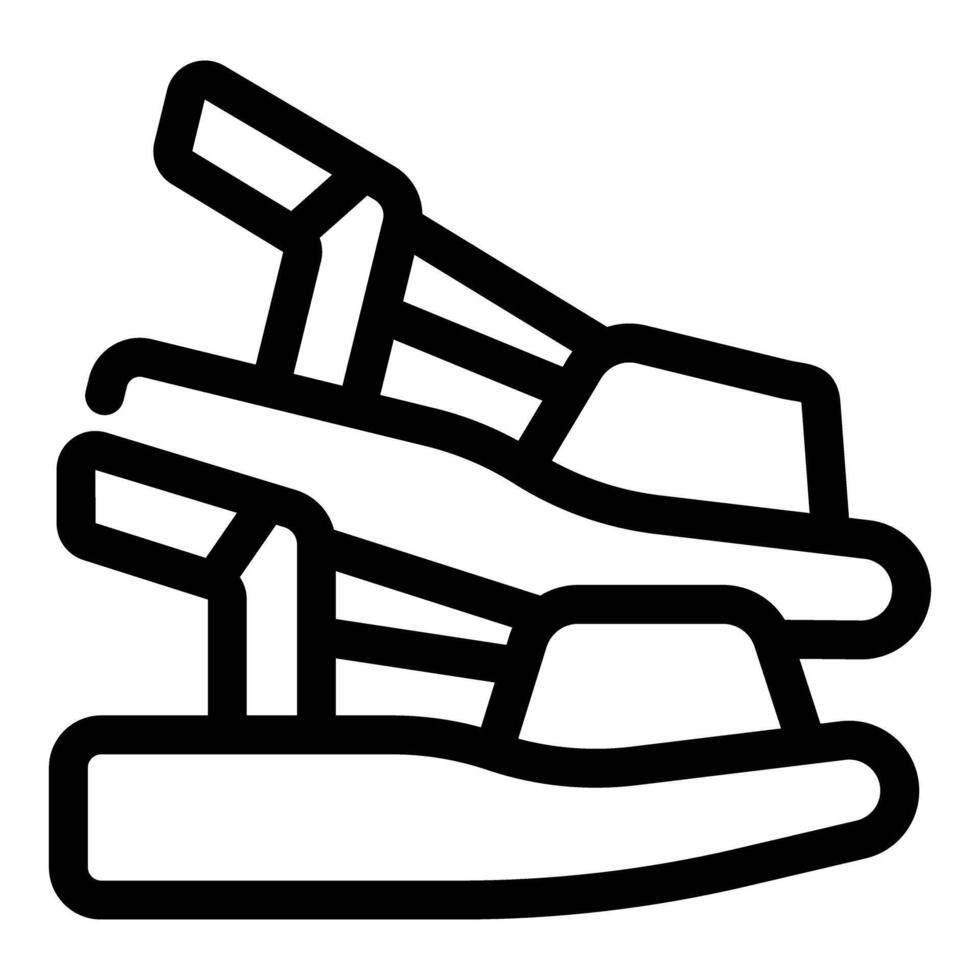 Orthopedic sandal representing foot care and support vector