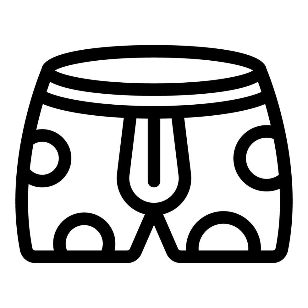 Boxer shorts with circle pattern showing comfort and style vector