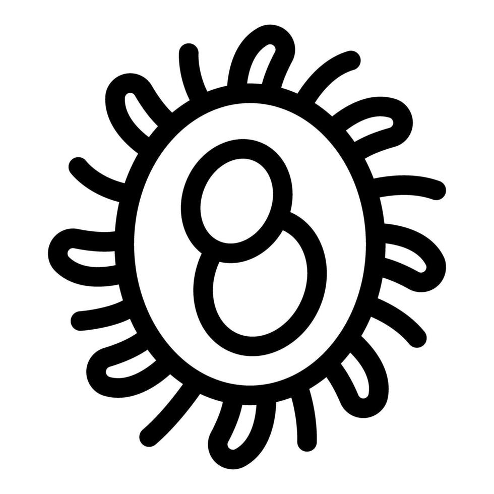 Dangerous virus or bacteria causing sickness and infection vector