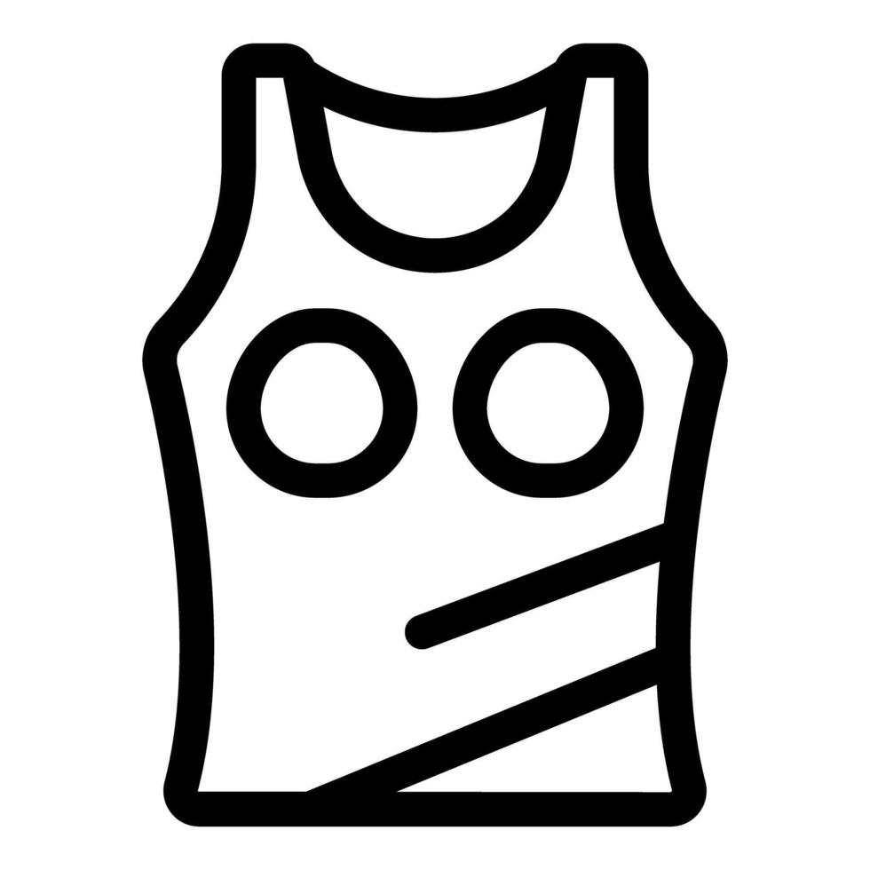 Sleeveless sportswear shirt with bold design for active lifestyle vector