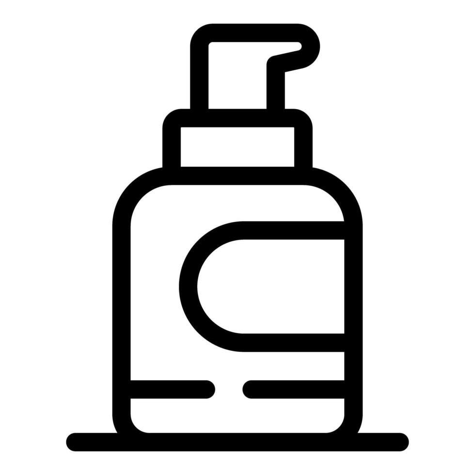 Dispenser bottle for shampoo, liquid soap, or sanitizer vector