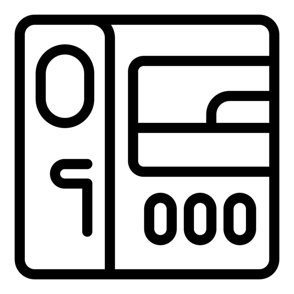 Gas meter measuring gas consumption with indicator showing zero value vector