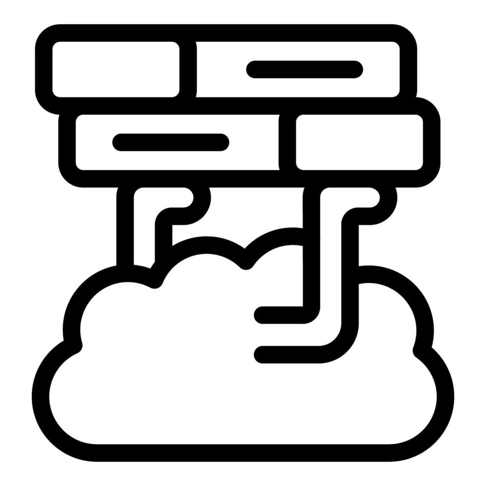 Cloud computing database transferring data icon vector