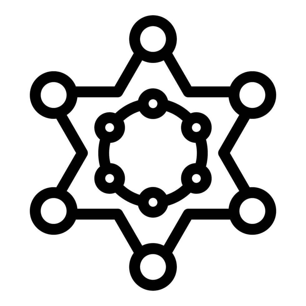 Decentralized police enforcement, blockchain network securing communities vector
