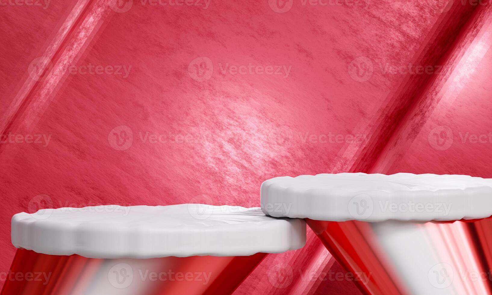 a red background with white and red balloons photo