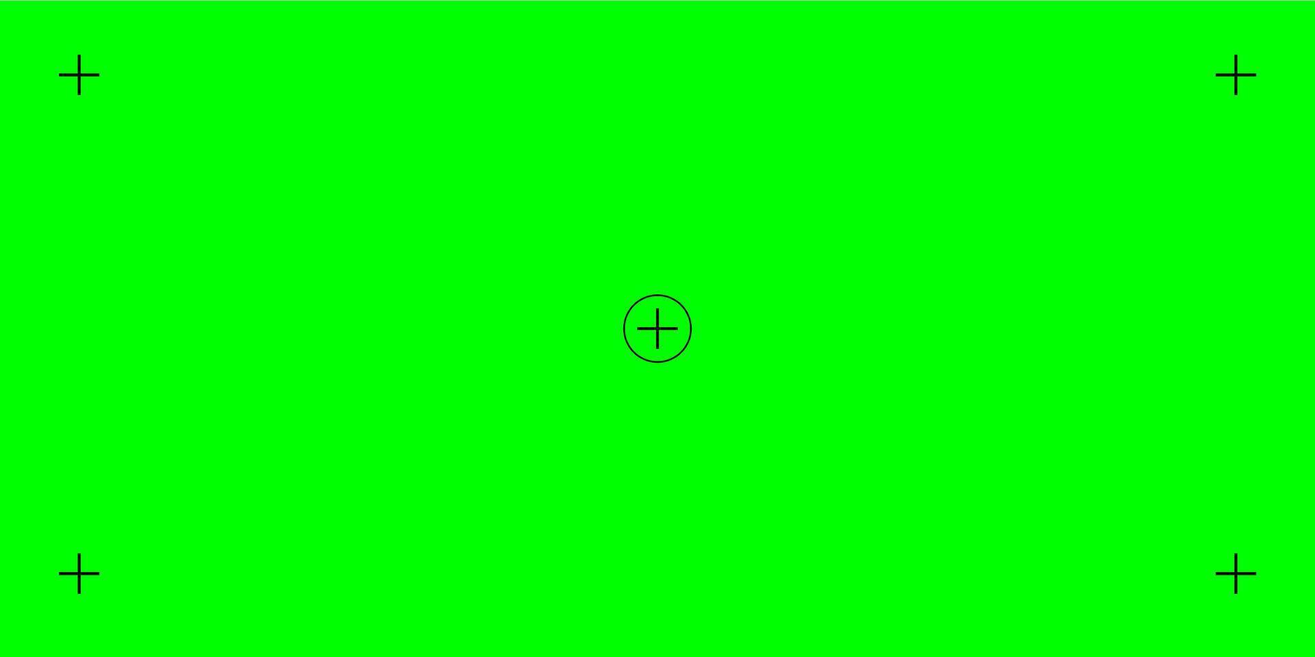Green screen background with tracker marks. Suitable for chroma key technology in production. design for adding visual effects. vector