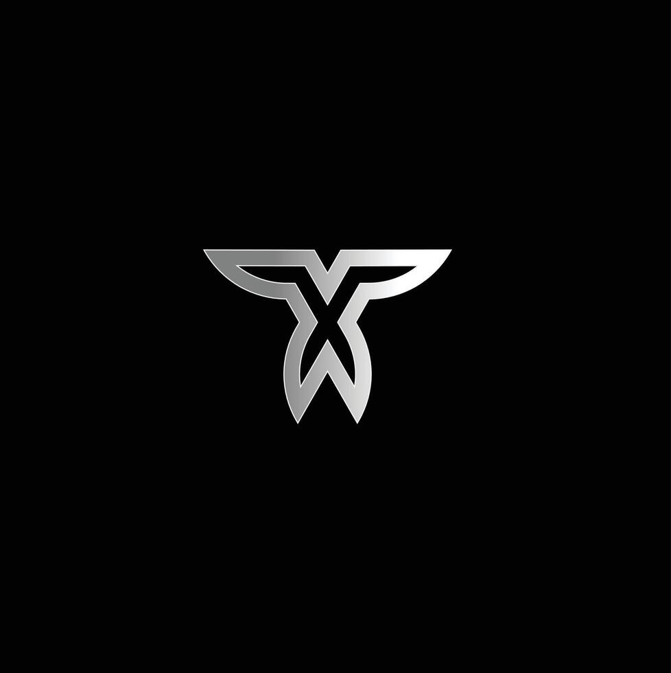 Modern Letter X or XX monogram with eps 10. vector