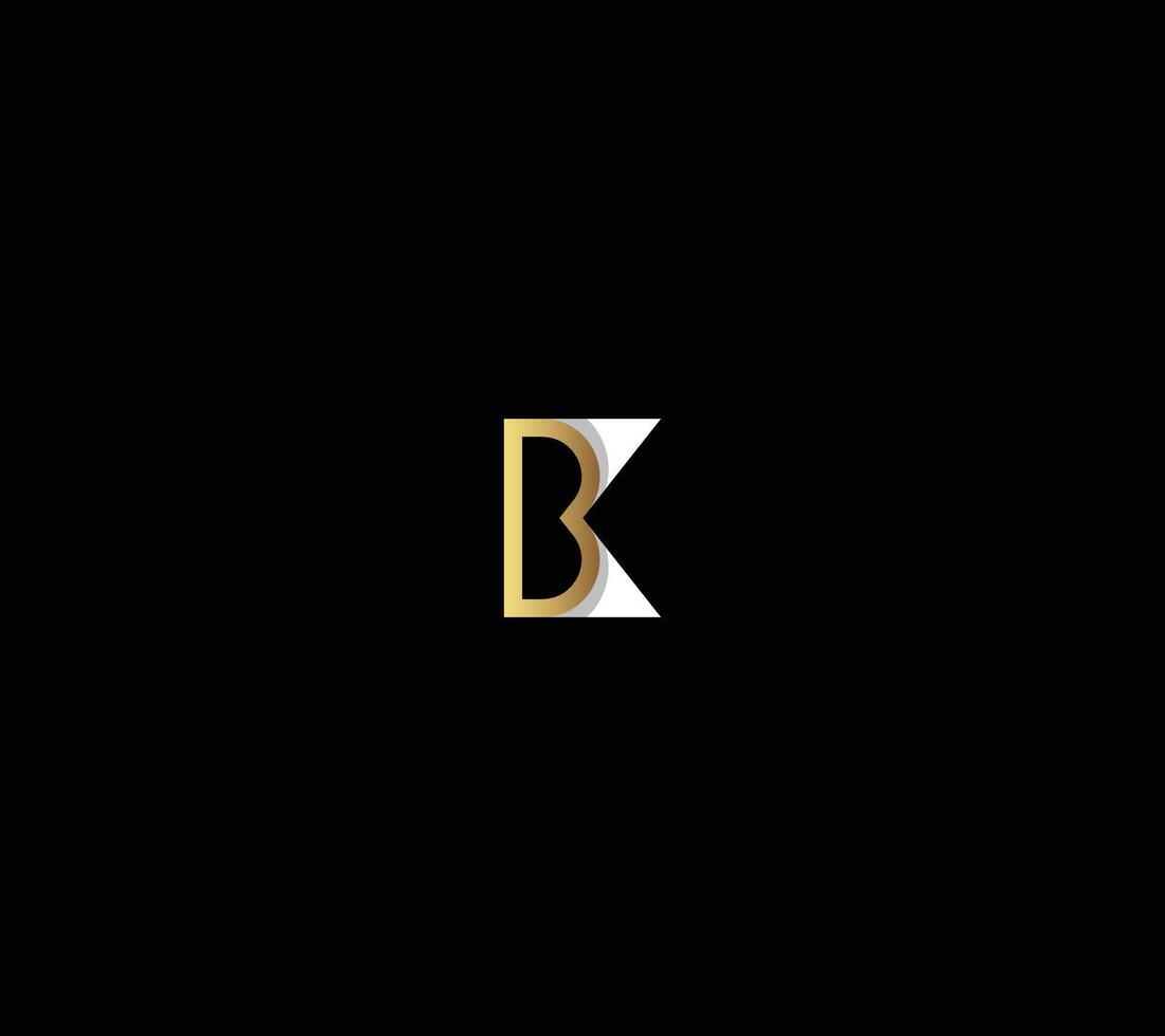 Luxury Letter B and K Monogram Logo Design . vector