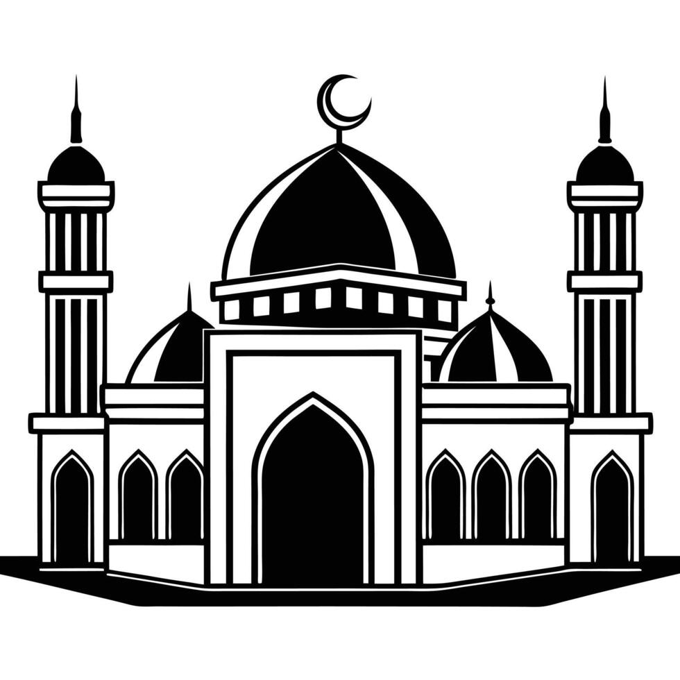 Simplifying Sacred Spaces Into Stunning Digital Forms vector