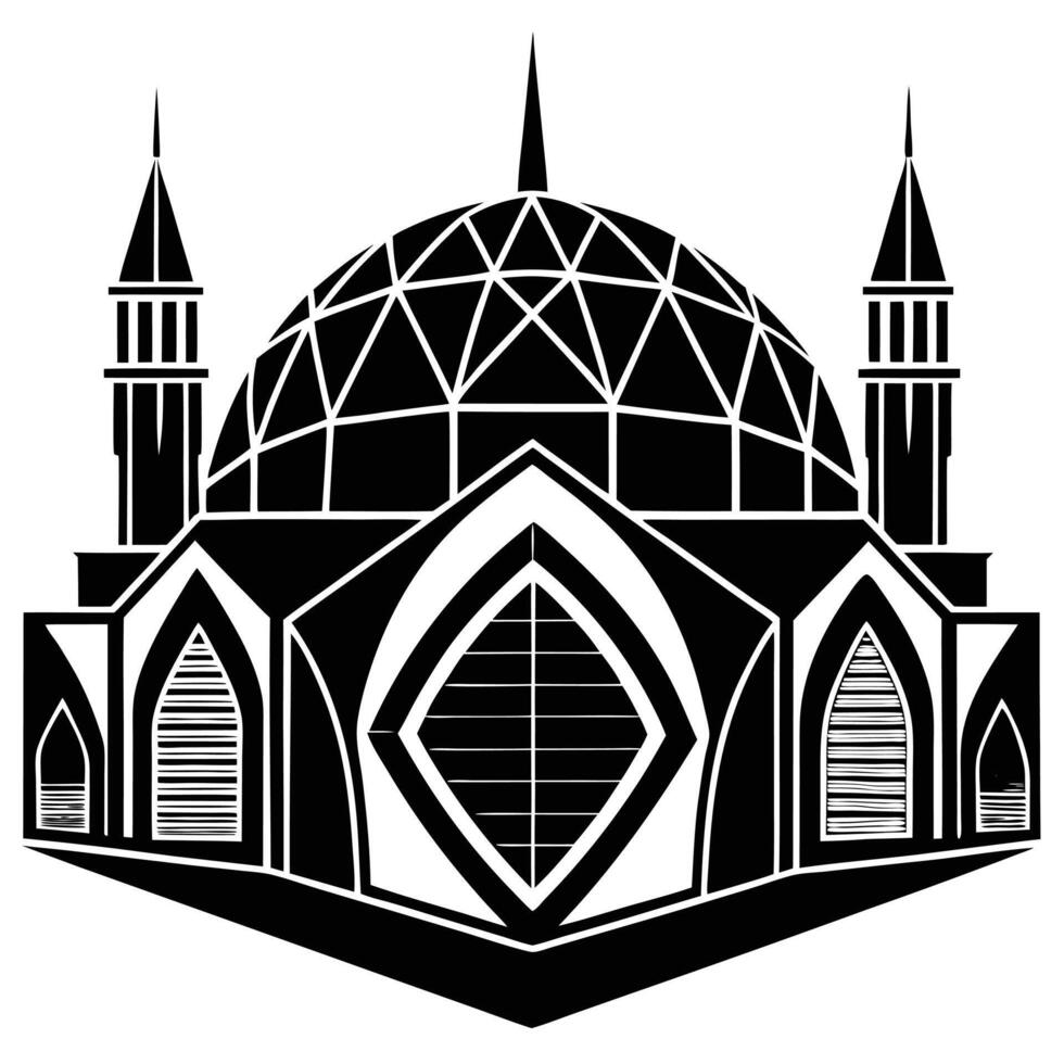 A Fusion of Spirituality and Simplicity in Digital Art design vector