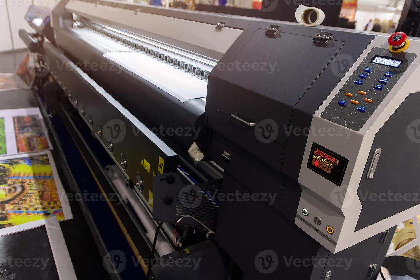 Large format printing machine in a printing house photo