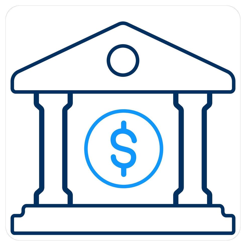 Finance Bank and banking icon concept vector