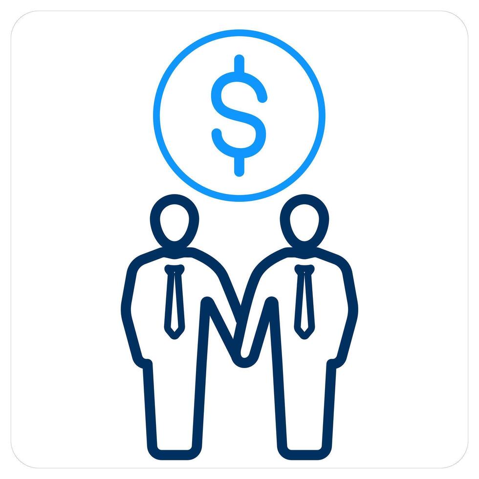 Partnership and deal icon concept vector