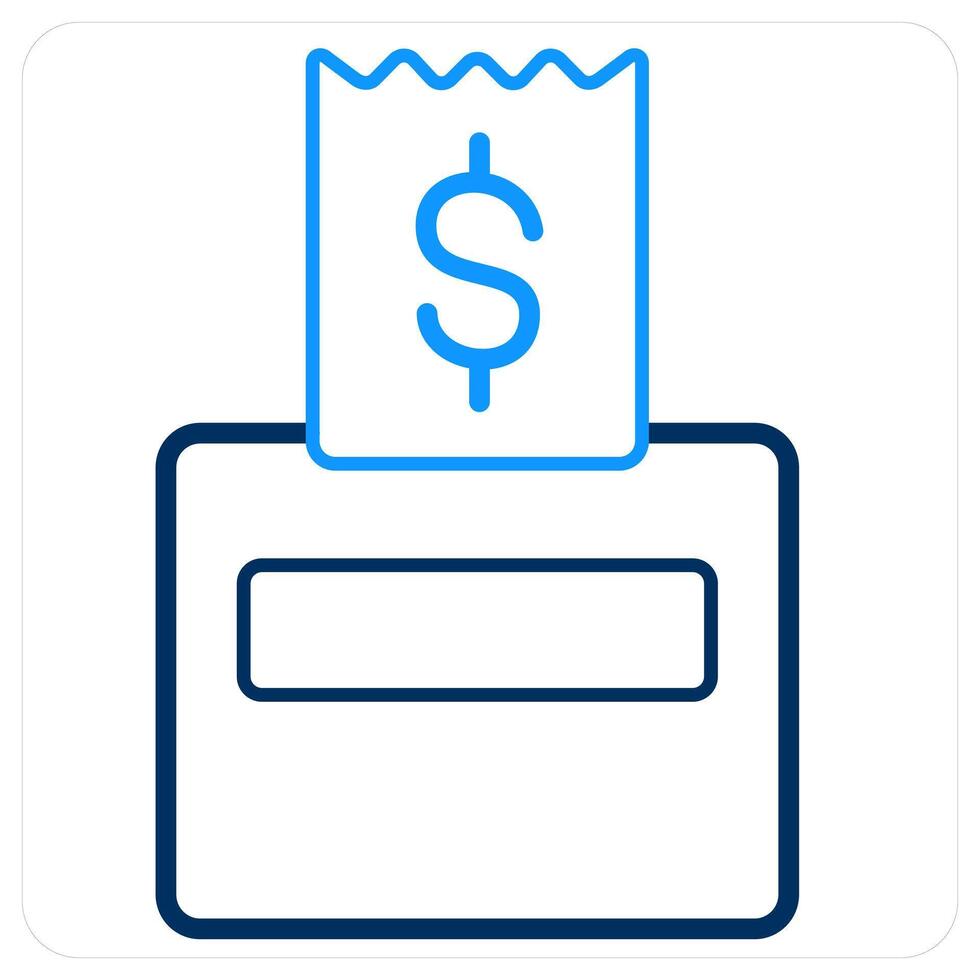Bill Receipt and invoice icon concept vector