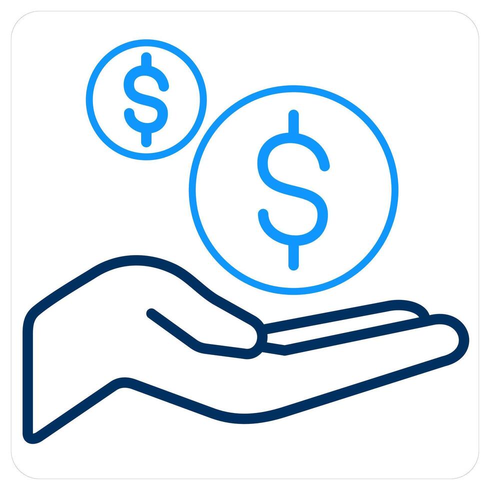 Income and money icon concept vector