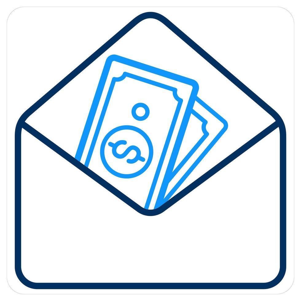 Email Funds and business icon concept vector