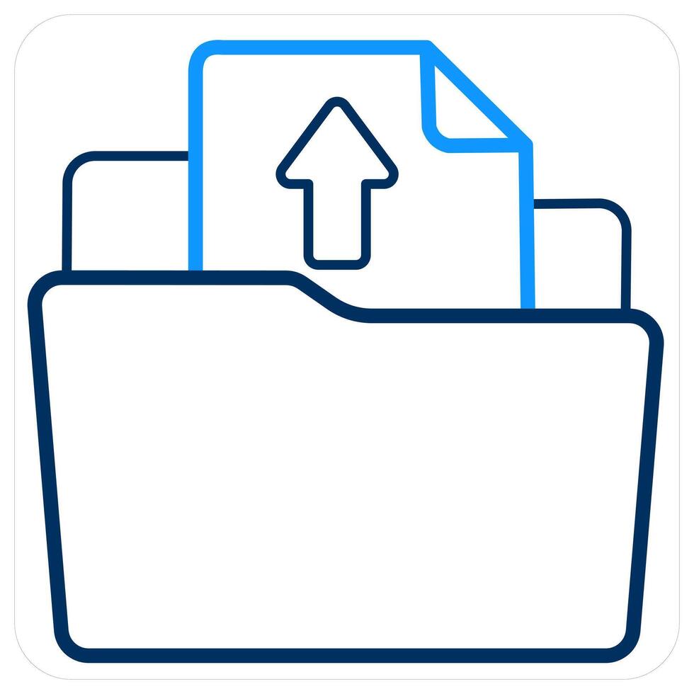 Document Upload and Folder icon concept vector