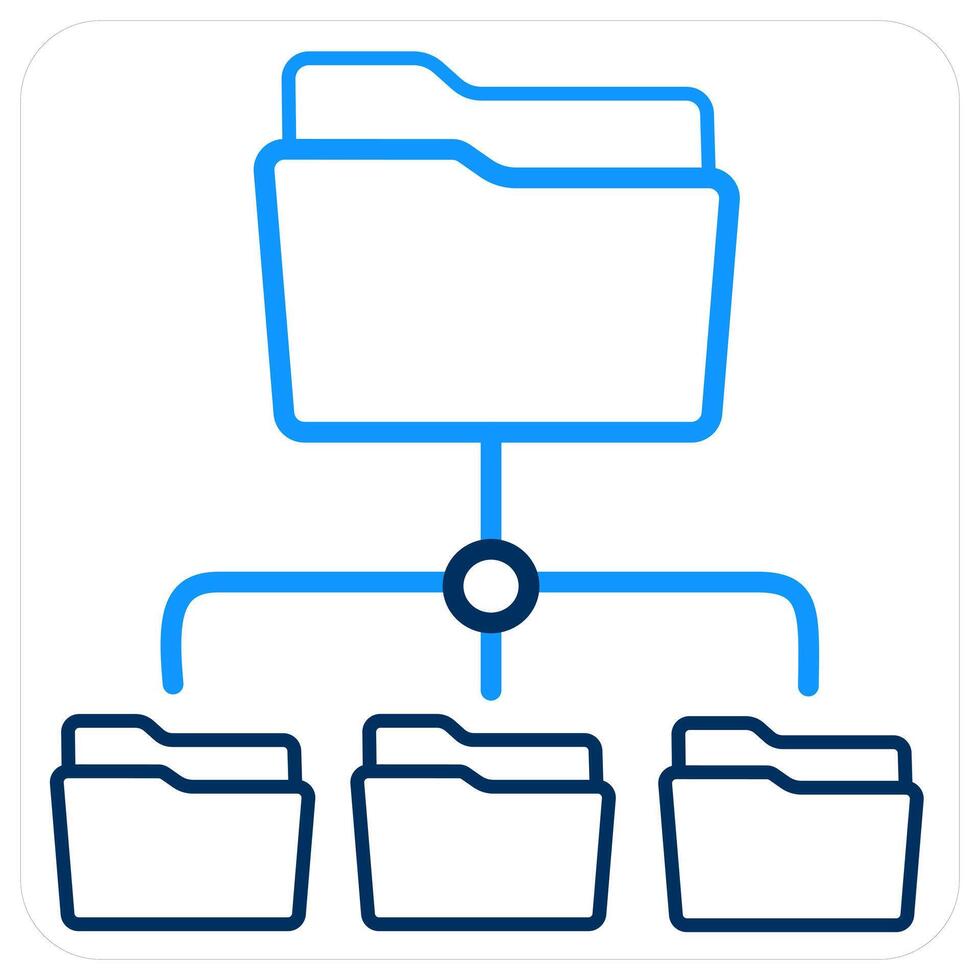 Subfolder and Folder icon concept vector
