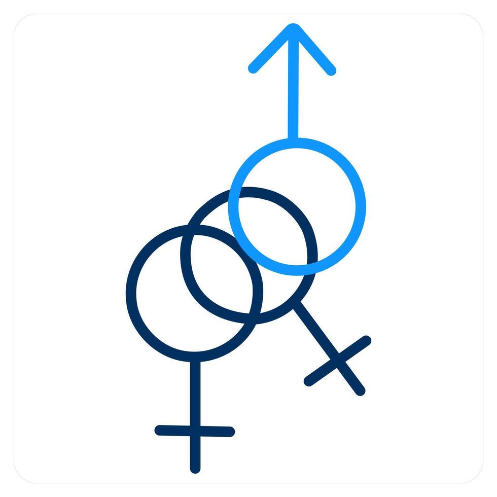 gender and flag icon concept vector