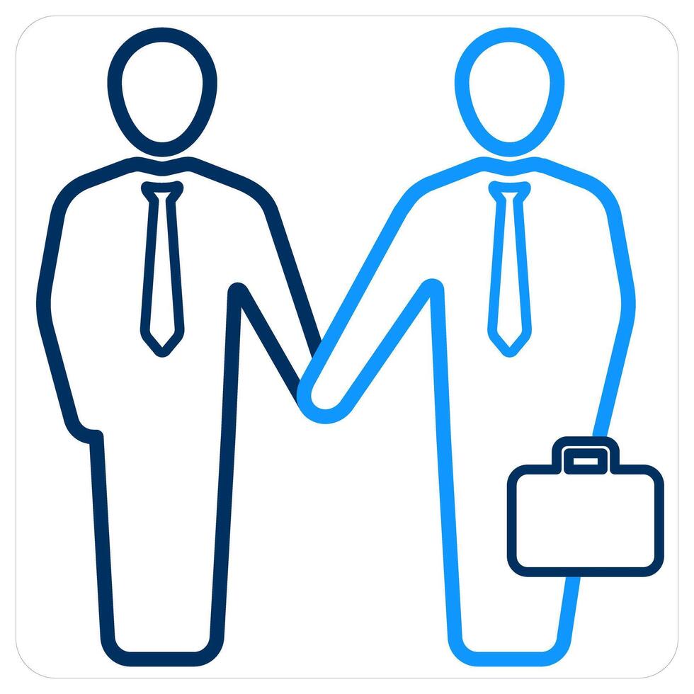Partners and deal icon concept vector