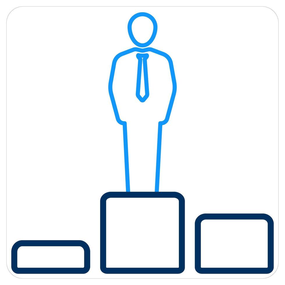 Employee Rank and rank icon concept vector