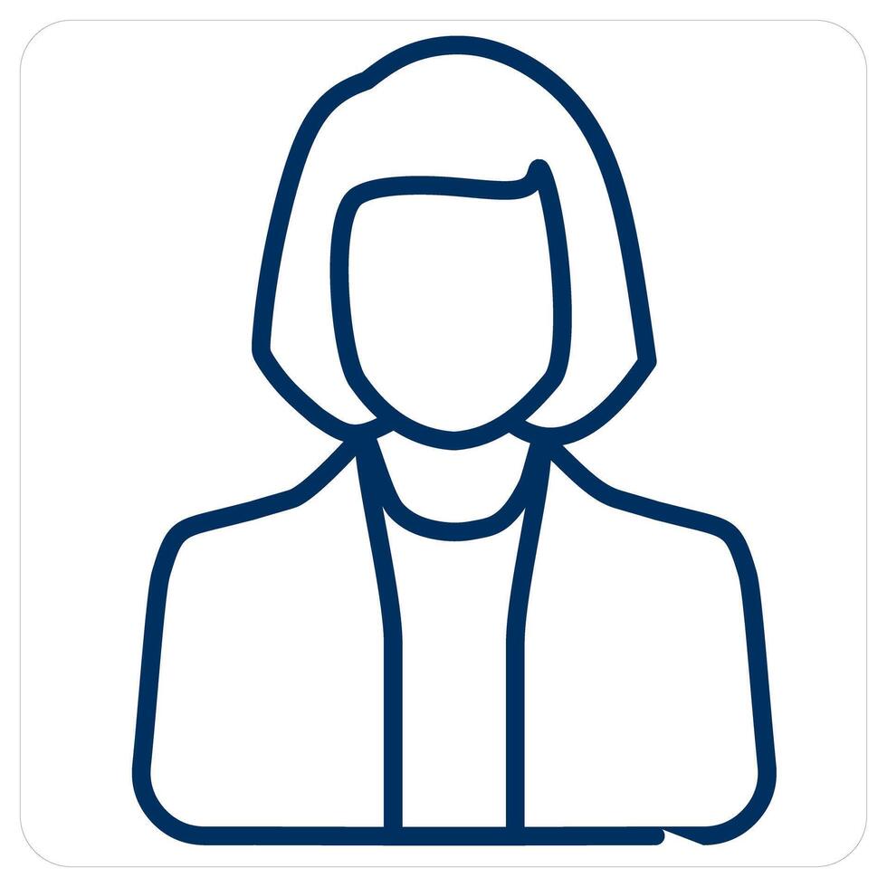 Female Employee and avatar icon concept vector