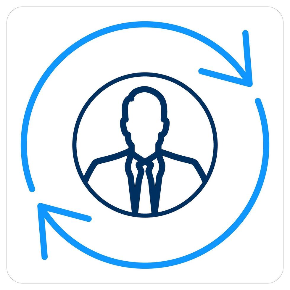 Employee and man icon concept vector