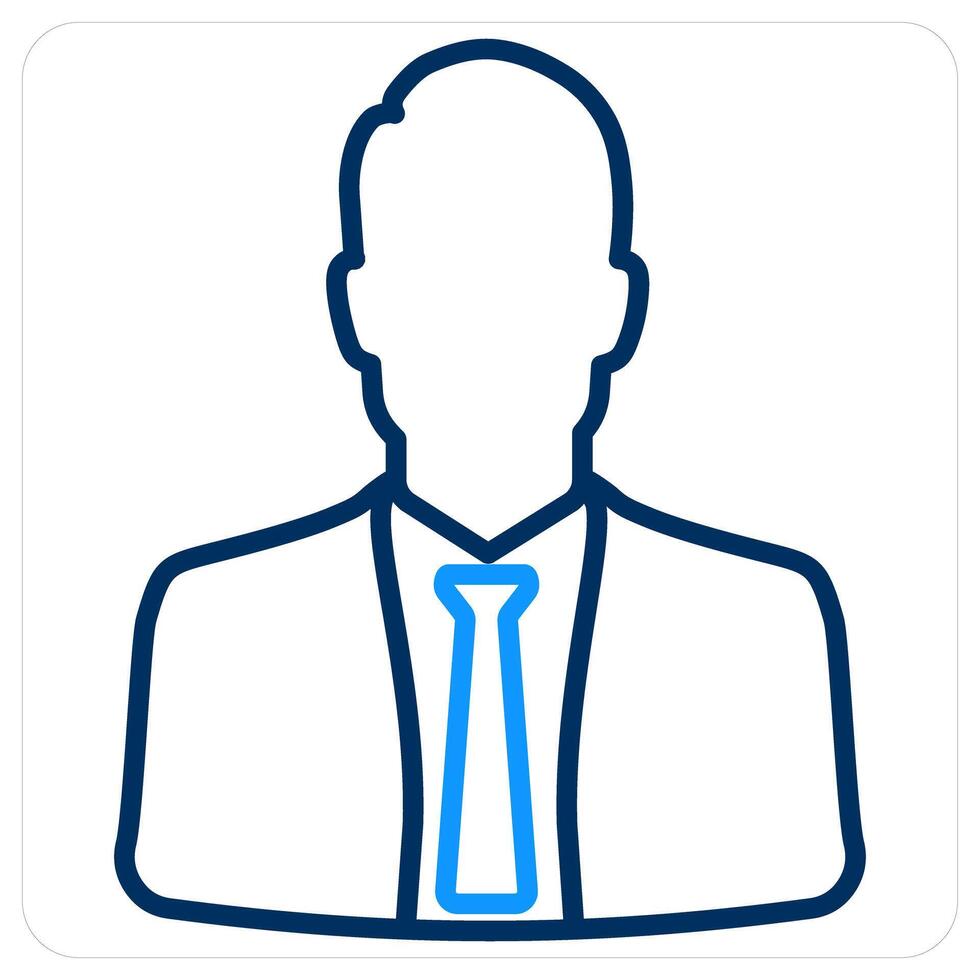 Employer and company head icon concept vector