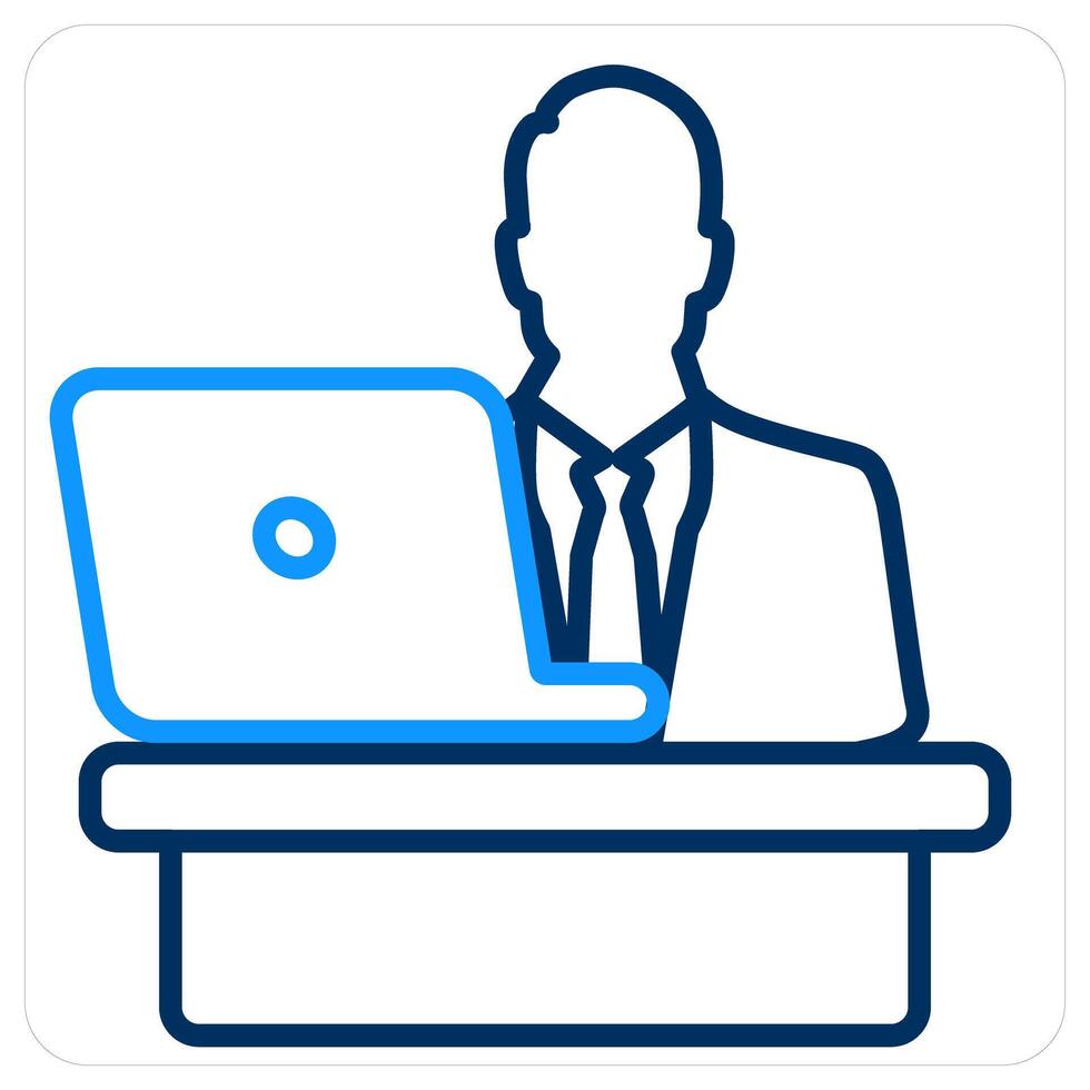 Busy and office work icon concept vector