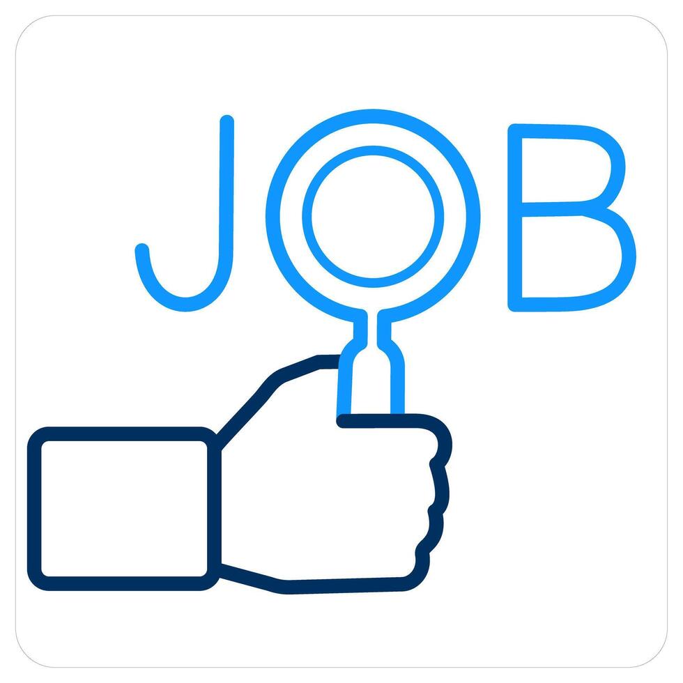 Search Job and apply job icon concept vector