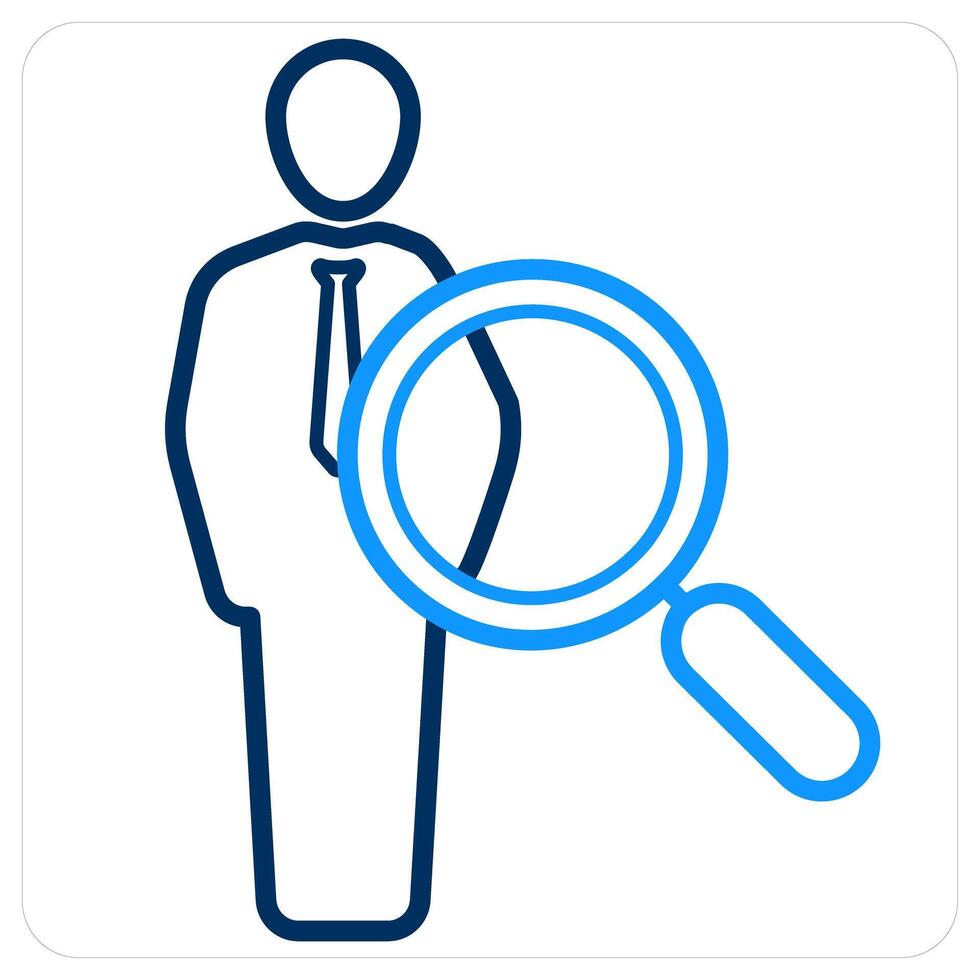 Search Employee and candidate icon concept vector
