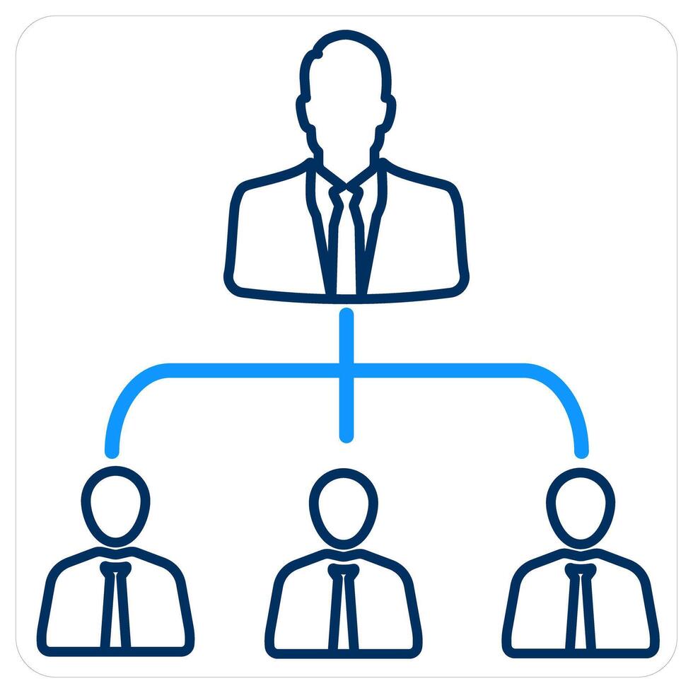 Hierarchy and team icon concept vector