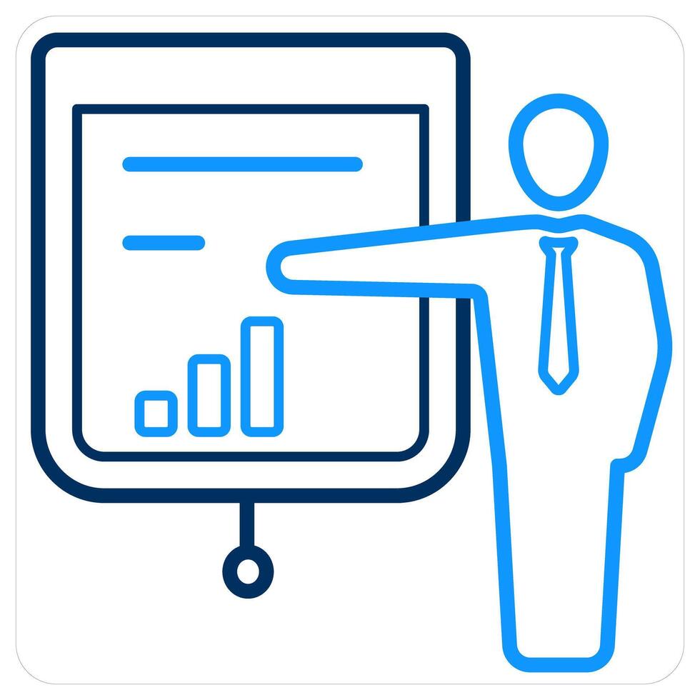 Presentation and business icon concept vector